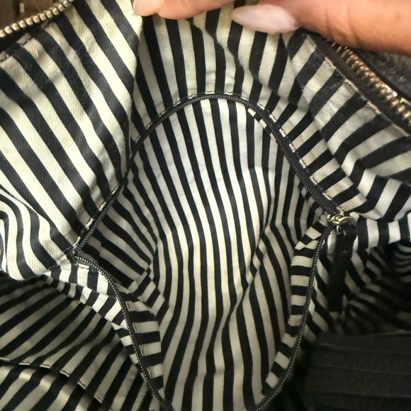 Kate Spade Black Leather Hobo Bag (INSIDE NEEDS CLEANING) - Picture 5 of 6